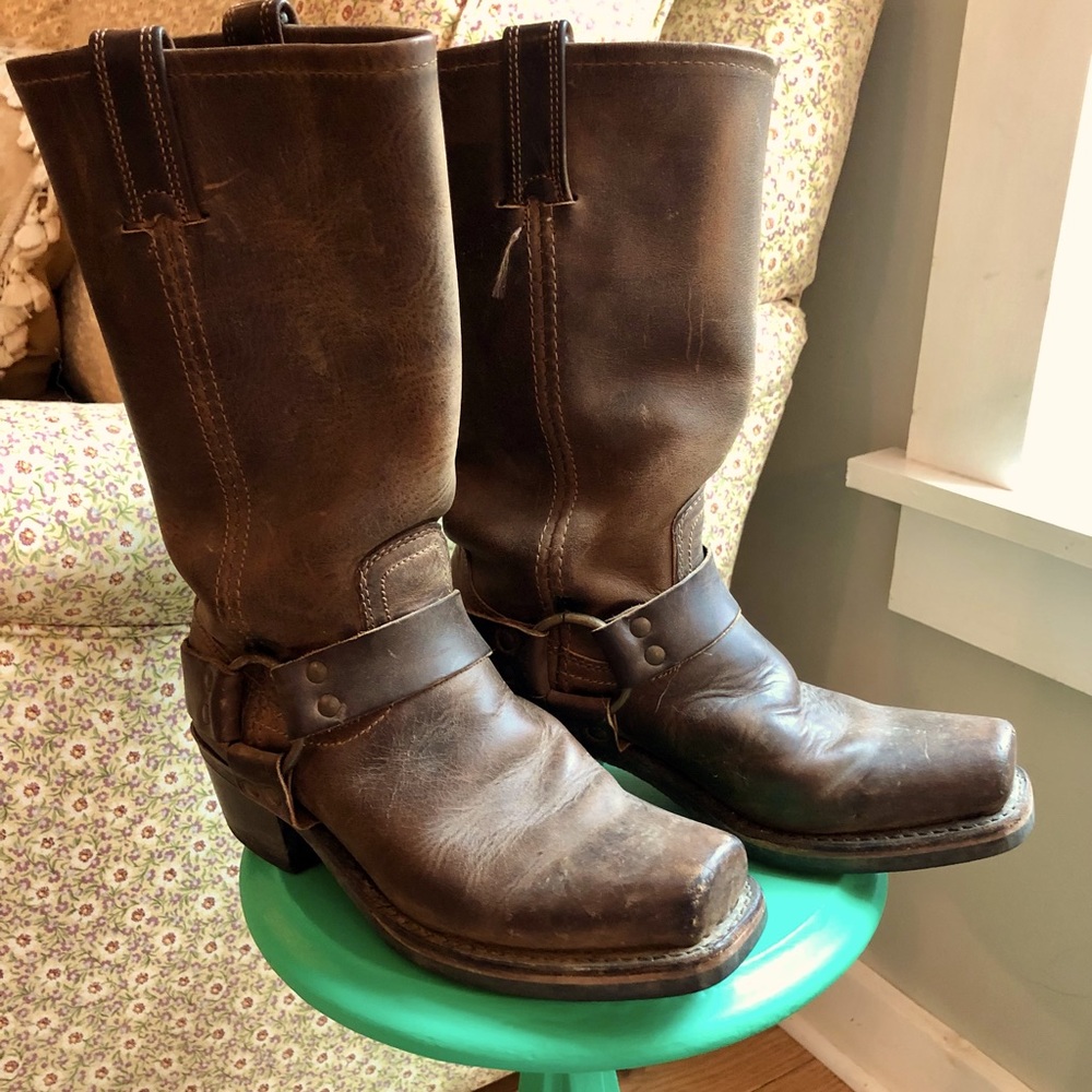 Frye harness boots